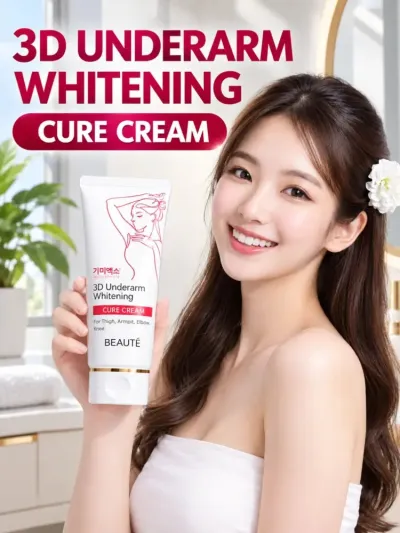 3D Underarm Whitening Cure Cream — qo'ltiq osti va tana uchun oqartiruvchi krem 100 ml
