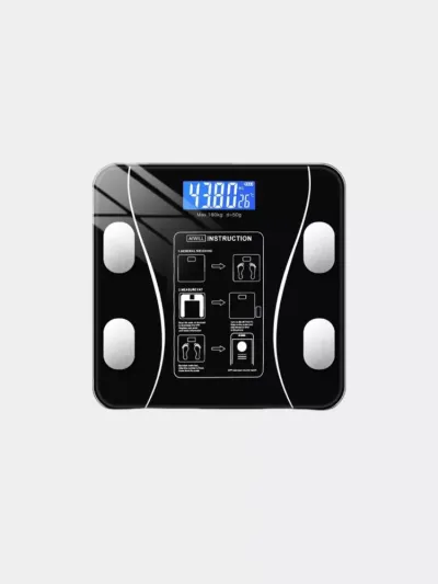Bluetooth va ilova orqali ishlaydigan smart diagnostik elektron shisha pol tarozi